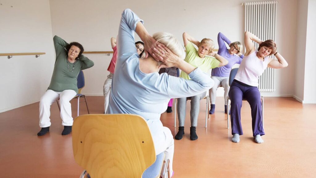 yoga chair exercises for seniors